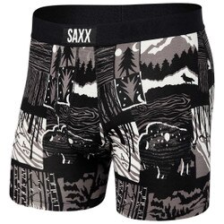 Saxx Vibe Boxer Brief Men's in Winter Shadows Black